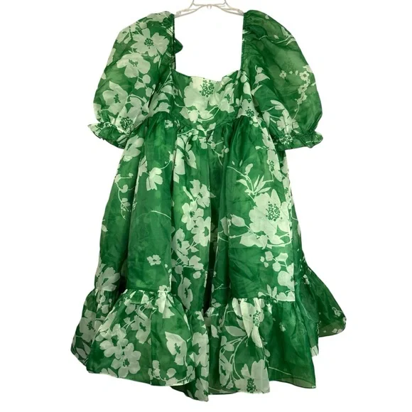 Selkie Puffy Romantic Summer Field French Puff Dress - Picture 2 of 7